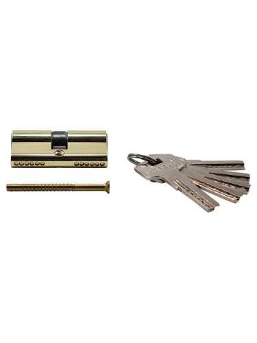 Ключевой цилиндр высокой секретности Morelli HS 60C PG (60мм 25+10+25), цвет - золото