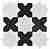 Мозаика Skalini Pantheon PNT (White-BLACK) Irregular х10 9,2х18,4