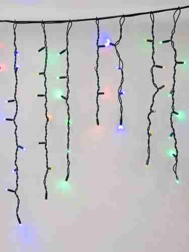 Уличная светодиодная гирлянда Uniel бахрома 220V разноцветный ULD-B3010-200/TBK Multi IP67 UL-00003933