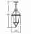 Уличный подвесной светильник Oasis Light 95205L 95205L Bl