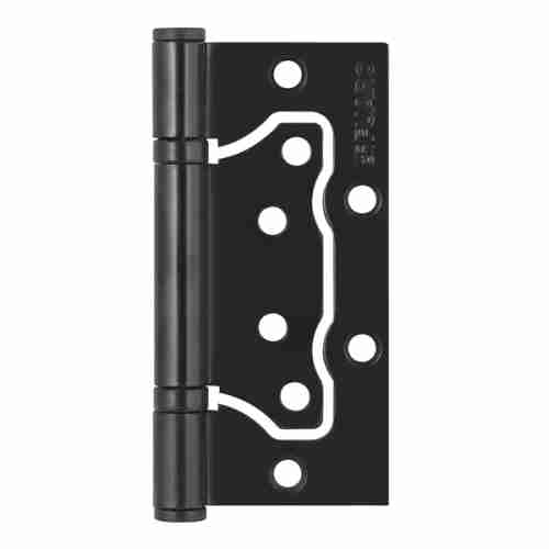 Комплект 10 шт. - Петля универсальная без врезки N100500/2BB-BL ( бывш. 500-2BB 100x2,5 BL) (черный матовый)