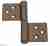 143BV032S_T Петля накладная без врезки ALDEGHI 32x35 коричневая бронза ПРАВАЯ 143BV032S_T Петля накладная без врезки ALDEGHI 32x35 коричневая бронза ПРАВАЯ