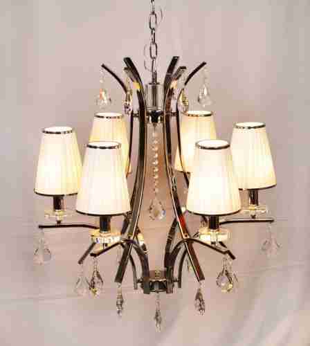 Подвесная люстра Lumina Deco Glamour LDP 66247-6 WT+CHR