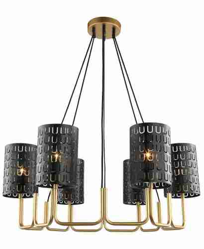 Подвесная люстра Lumien Hall Ноэль 4005/6P-GD-BK