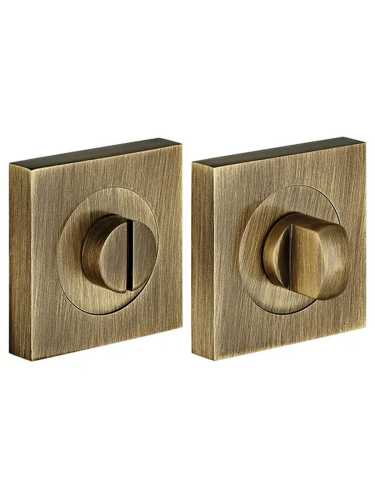 Завертка сантехническая Morelli Luxury LUX-WC-S2 OBR на квадратной розетке цвет кофе