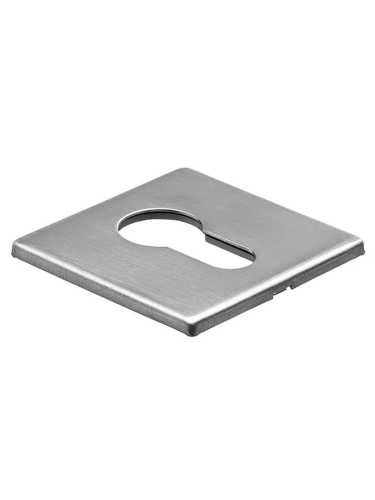 Наклада на евроцилиднр Morelli Luxury LUX-KH-S1 SSS квадратная, цвет матовая нержавеющая сталь