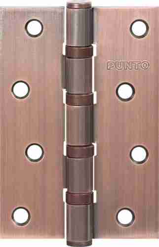 Комплект 10 шт. - Петля дверная универсальная стальная Punto 4B 100х70х2.5 AC медь