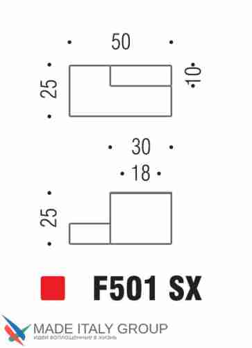 Ручка кнопка модерн COLOMBO DESIGN F501SX-CM матовый хром / хром
