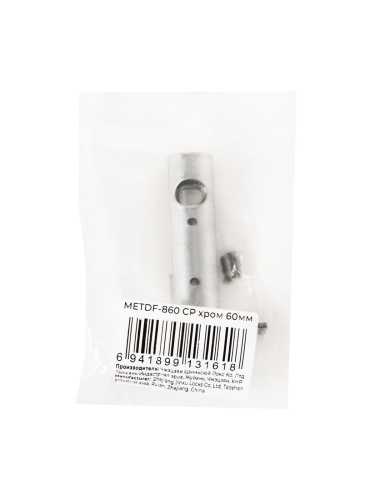 Задвижка Ajax (Аякс) врезная METDF-860 CP хром 60мм