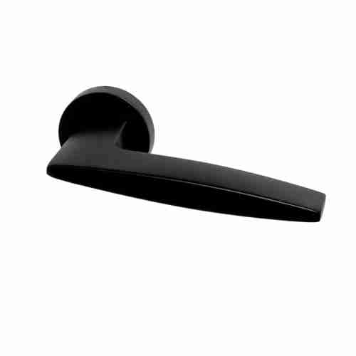 Комплект на 4 двери - Ручка дверная межкомнатная Armadillo SQUID URB9 BL-26 Черный