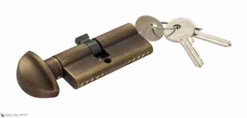 Цилиндровый механизм вертушка-ключ Venezia 25/10/35 матовая бронза