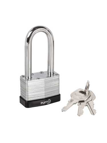 Замок Punto (Пунто) навесной PK-6550L 3 key англ. длиная дужка