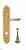 Дверная ручка Venezia "VIGNOLE" WC-4 на планке PL96 полированная латунь