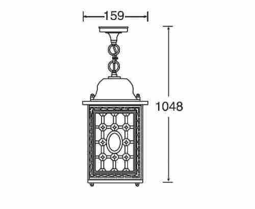 Уличный подвесной светильник Oasis Light 64805S 64805S Bl