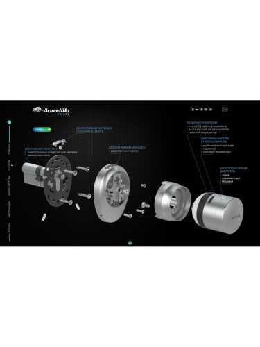 Электронный замок Armadillo ROTATOR EL. RT01.01 SC Матовый хром