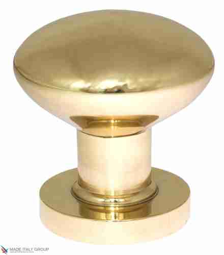 Ручка дверная кноб Venezia P20 Ø65 полированная латунь