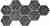 Керамогранит Serenissima Docklands Hexagon Freeport Black напольная 24х27,7