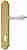 Ручка дверная Extreza DANA (Дана) 305 на планке PL03 CYL полированное золото F01