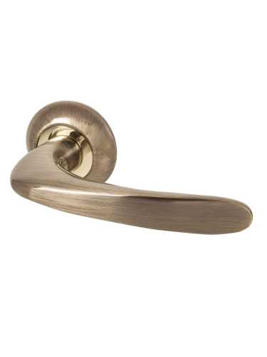 Ручка дверная Armadillo (Армадилло) межкомнатная R.LD54.Pava (Pava LD42) AB/GP-7 бронза/золото  Набор 6