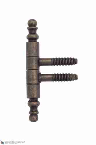 2551DDD.01 Петля ввертная Ø9 с декоративной пешкой античная бронза (13 kg)