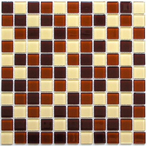 Мозаика Bonaparte стекло с камнем Toffee Mix 4х25х25 30х30
