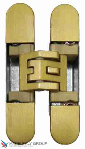 Kubica 6400 DXSX, OS петля скрытая универсальная самоцентрующаяся МАТОВОЕ ЗОЛОТО (45 kg)