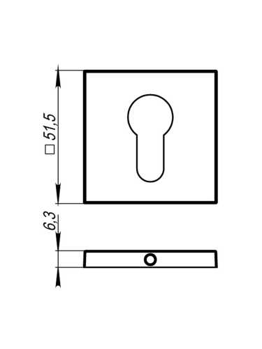 Накладка Armadillo (Армадилло) под цилиндр ET.K.USS52 (ET USS) AC медь