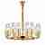 Подвесная люстра Lumina Deco Donatti LDP 8011-16 F.GD