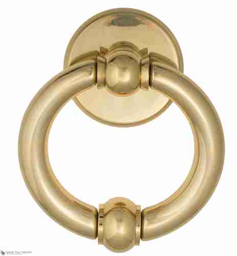 Дверная стучалка Venezia OTTAVIA 135x80 полированная латунь