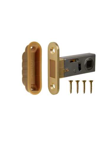 Защелка Punto (Пунто) врезная магнитная ML50-8 SSG-39 сатин.золото