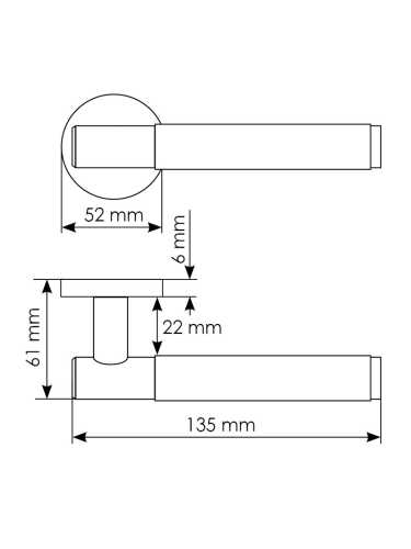 Комплект дверных ручек Morelli MH-57-R6T MSG B1698:B1709кой MH-WC-R6T MSG, цвет матовое золото