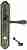 Ручка дверная Extreza CARRERA (Каррера) 321 на планке PL03 WC античное серебро F45