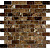 Мозаика Карамелле Pietrine Emperador Dark POL чип 23x48х4 29,8х29,8