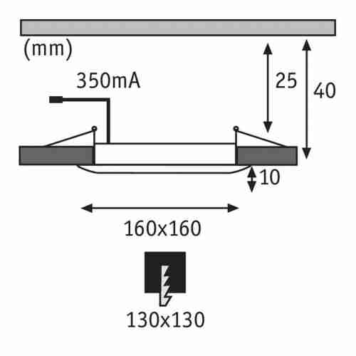 Встраиваемый светодиодный светильник Paulmann Premium Line DecoDot 92706