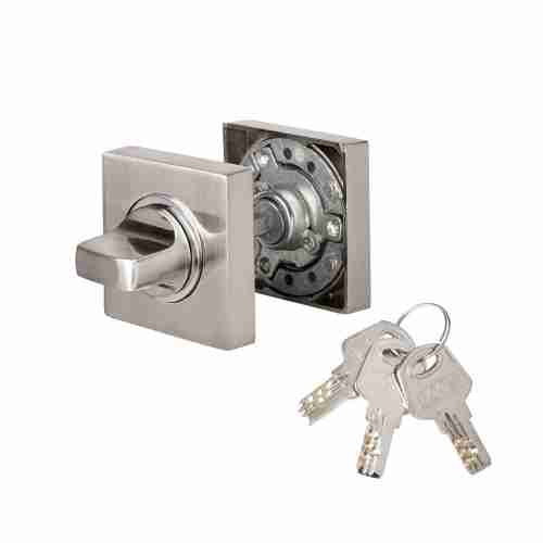 Завертка сантехническая Ajax (Аякс) с фиксацией ключом BK6.FIX.JK SN-3 мат.никель