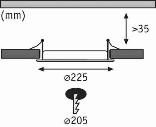 Встраиваемый светодиодный светильник Paulmann Premium Line Panel 92034