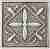 Вставка Moneli Decor Barro-co Art Taco Chic Plata 5х5