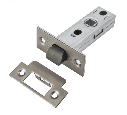 Защелка межкомнатная RENZ INL 5-45 plastic MBN пластиковый язычок, матовый черный никель