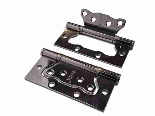 Петля стальная RENZ IN100-2BB FH BN безВР 100*75*2,5, 2 подшипника, б/колп., черный никель (без врезки)