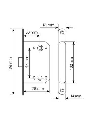 Защелка межкомнатная Morelli Luxury IM WC PG магнитная с ответной планкой, сантехническая, цвет золото