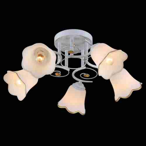 Люстра потолочная Natali Kovaltseva 11452/5C WHITE GOLD