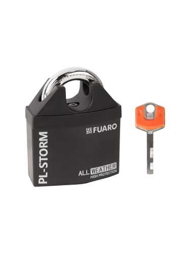 Замок Fuaro (Фуаро) навесной PL-STORM-3660 4 key (дисковый ключ)