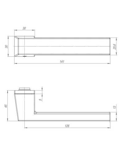 Комплект: Ручки Armadillo K.ART30.CLARITY MWSC-33+Завертка BK6.K.ART30 MWSC-33 итальянский тисненый