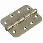 Петля универсальная стальная скругленная 4 подшипника Morelli MS-C 100X70X2.5-4BB AB бронза