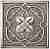 Вставка Moneli Decor Barro-co Art Taco Alba Plata 5х5