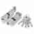 Цилиндровый механизм (AZ202/80) AZ2002Knob80 (40+10+30) CP хром с вертушкой