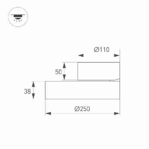 Спот Arlight RONDO 028168