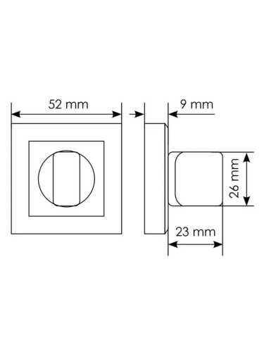 Комплект дверных ручек Morelli MH-28 SN/BN-S с заверткой WC-S SN/BN, цвет матовый никель