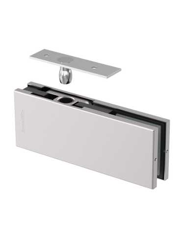 Петля верхняя Armadillo (Армадилло) с осью для стеклянной двери Range.GL.H20 SS нерж. сталь