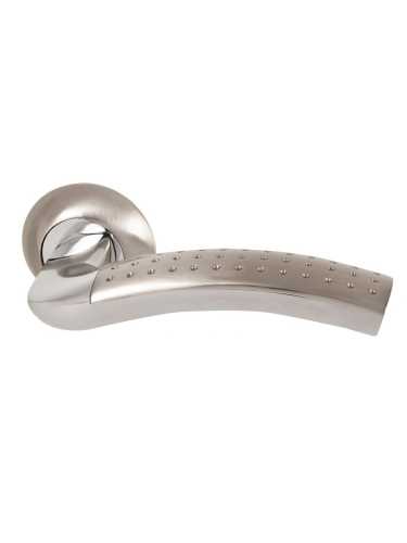 Ручка дверная Armadillo (Армадилло) межкомнатная R.LD54.Libra26 (Libra LD26) SN/CP-3 матовый никель/хром  Набор 6